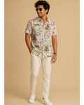 Men’s Pure Cotton Sanganeri Printed Half Sleeve Shirt