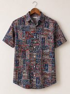 Men’s Multicolor Sanganeri Paisley Printed Full Sleeve Cotton Shirt