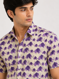Purple Elephant Jaipuri Printed Cotton Shirt