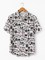 Multi-Color Ajrakh Style Paisley Block Print Cotton Shirt
